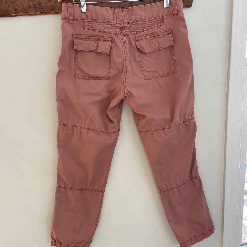Madewell | dusty rose camp stitch slouch straight crop utility cargo pant chino - Picture 6 of 15